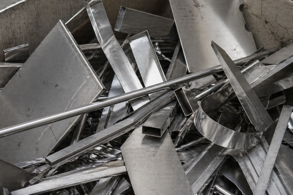 ステンレスのスクラップ